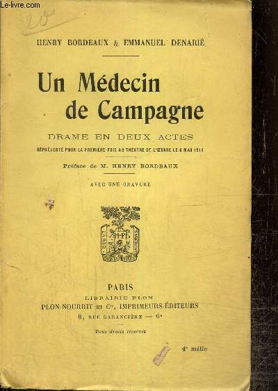 Un Mdecin de Campagne - Drame en deux actes