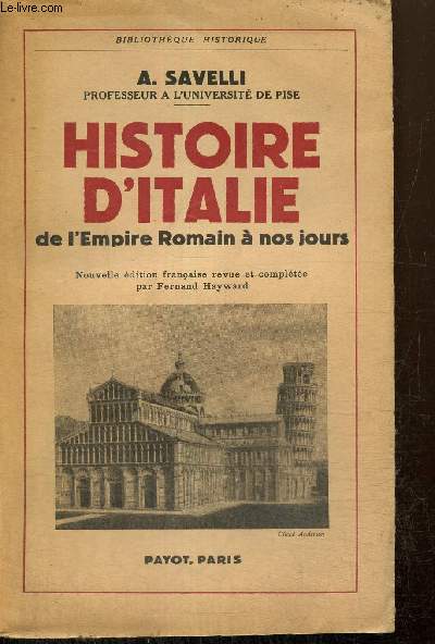 Histoire d'Italie de l'Empire romain  nos jours (Collection 