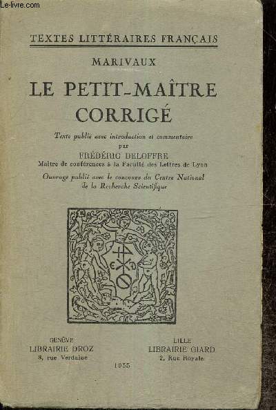 Le Petit-Matre corrig