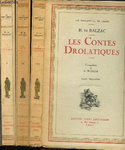 Les Contes Drolatiques, tomes I  III (3 volumes, Collection 