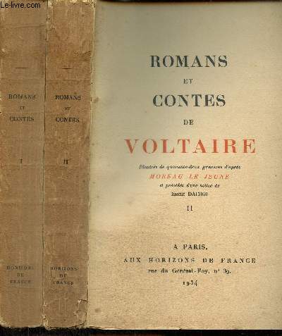 Romans et contes, tomes I et II (2 volumes)