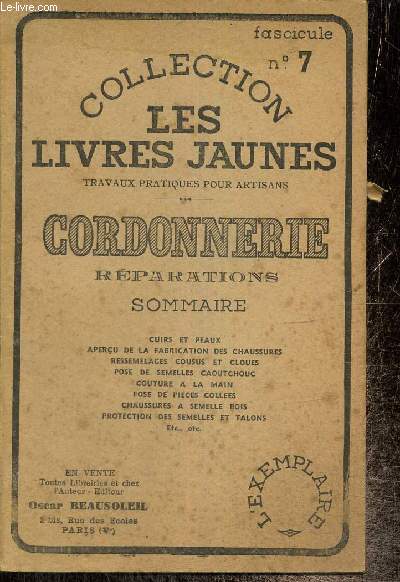 Cordonnerie, rparations (Collection 