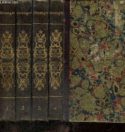 OEuvres compltes de P.J. de Branger, tomes I  IV (4 volumes)