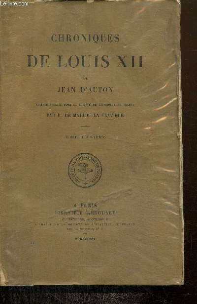 Chroniques de Louis XII, tome II