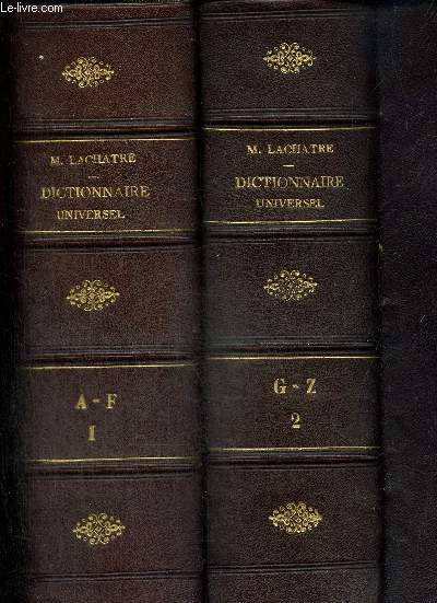 Nouveau dictionnaire universel, tomes I et II (2 volumes)
