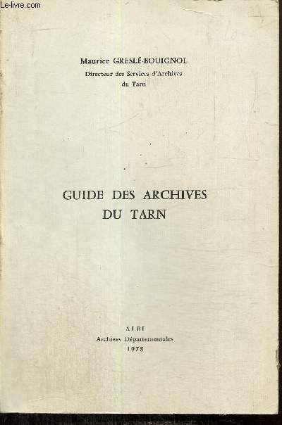 Guide des archives du Tarn