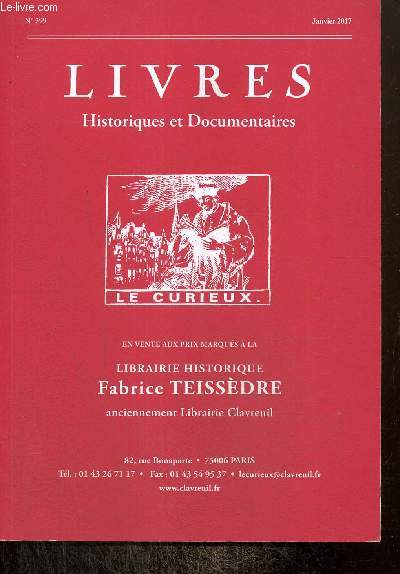 Livres Historiques et Documentaires, n399 (janvier 2017)