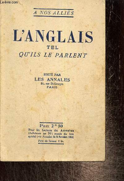 L'anglais tel qu'ils le parlent