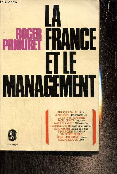 La France et le management (Livre de Poche, n°2701)