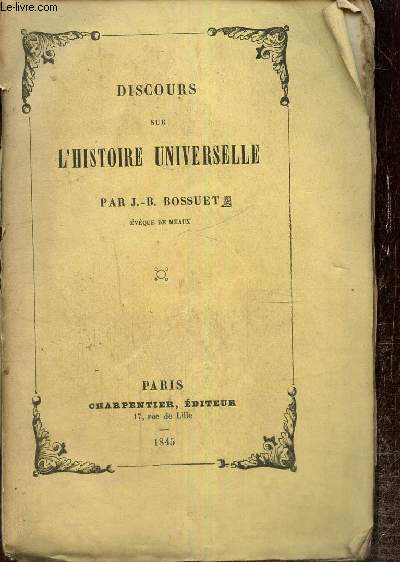 Discours sur l'Histoire universelle