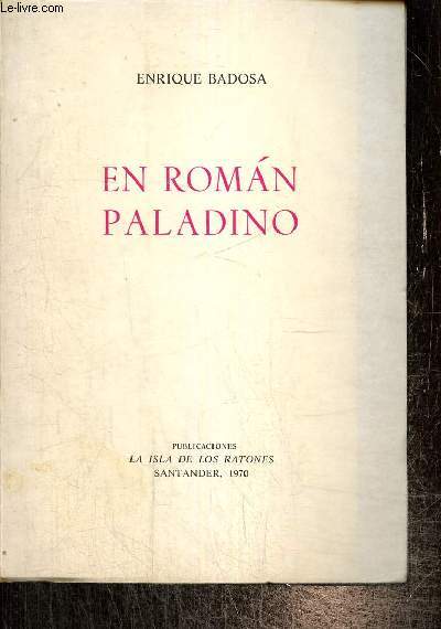 En roman paladino (Coleccion 