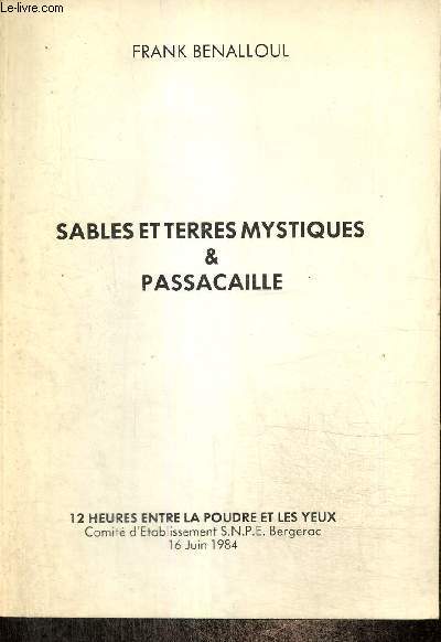 Sables et terres mystiques & Passacaille (Journe 