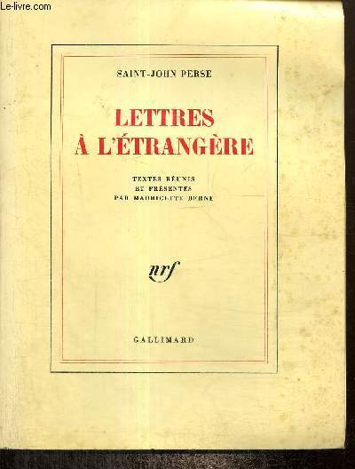 Lettres  l'trangre