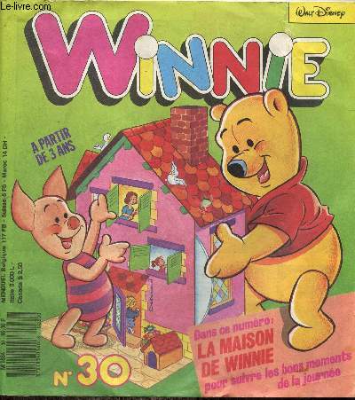 Winnie, n30 (Tigrou est un peu peureux / Titon, le petit tigre / A la ferme / Hiwatha, le petit indien / Bali Papa et les 40 moteurs /...