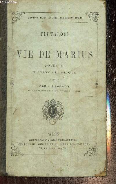 Vie de Marius, texte grec, dition classique
