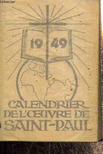 Calendrier de l'OEuvre de Saint-Paul