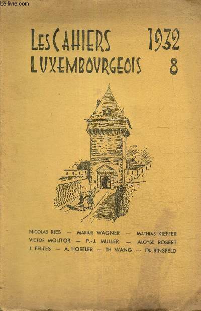Les Cahiers Luxembourgeois, anne 1932, n8
