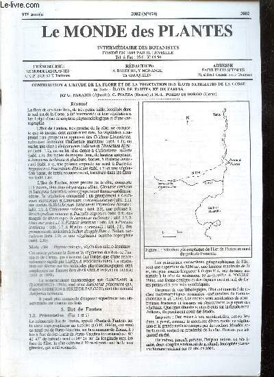 Le Monde des Plantes, 97e anne, n474 : Une touffe bien curieuse de Blechnum spicant (Jrme C.) / Dorsera x obovata Mert. et Koch dans les Pyrnes (Fournol P.) / Autour de Tribulus Terrestris L., notes de lecture (Vigier B.) /...