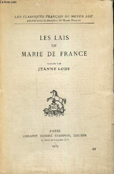 Les Lais de Marie de France (Collection 