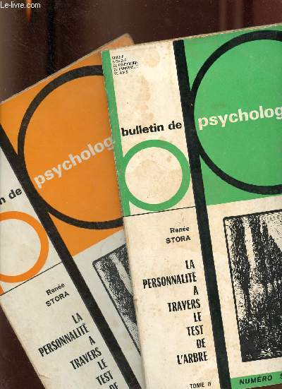 Bulletin de psychologie - 2 numros - Numro spcial 1964 - La personnalit  travers le test de l'arbre tome 1 + tome 2.