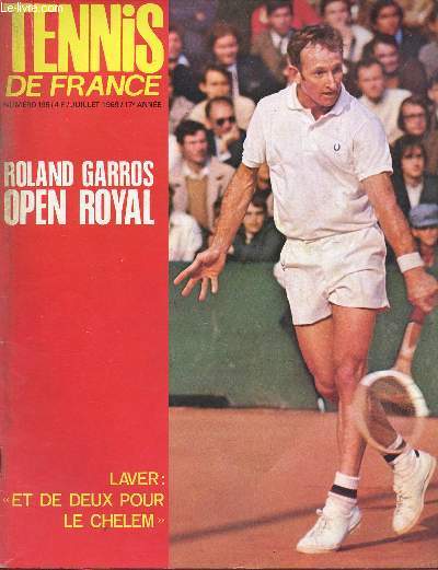 Tennis de France n195 juillet 1969 17e anne - Coupe Crocodile o jouer les finales de ligues ? - F.F.L.T. informations le plan Kermadec - le stage d'Aix - ditorial - l'Open de Roland-Garros - photos du mois : Zeljko Franulovic etc.