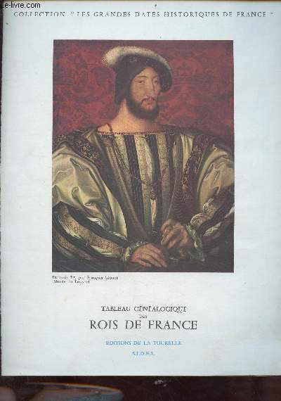 Tableau gnalogique des Rois de France - Collection les grandes dates historiques de France.
