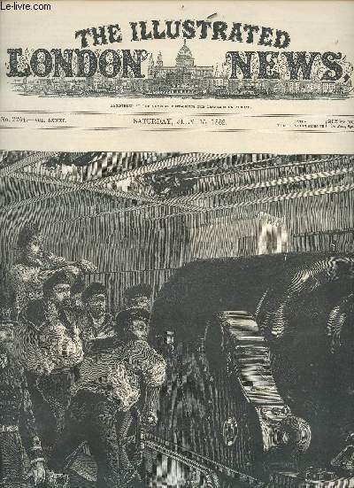 The Illustrated London News n2254 vol.LXXXI saturday july 15 1882 - Training the guns of H.M.S. Sultan at Alexandria - The late Rev.Dr.Blythe Hurst - the late Mr.Cecil Lawson - the late Mr.Hansom - the princess of wales giving prizes at the metropolitan