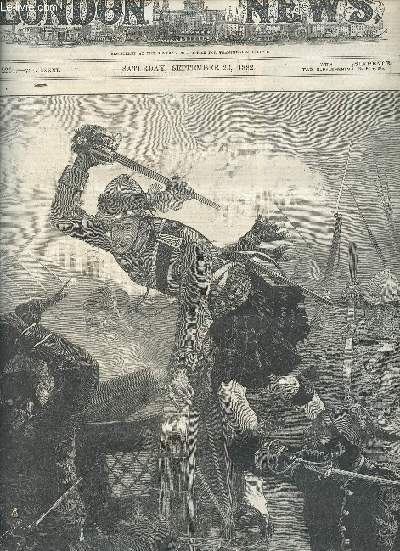 The Illustrated London News n2264 vol.LXXXI saturday september 23 1882 - The war in Egypt at close quarters - people of Alexandria sketches by our special artist - prisoners waiting at mahsameh station - clearing the canal at mahsameh etc.