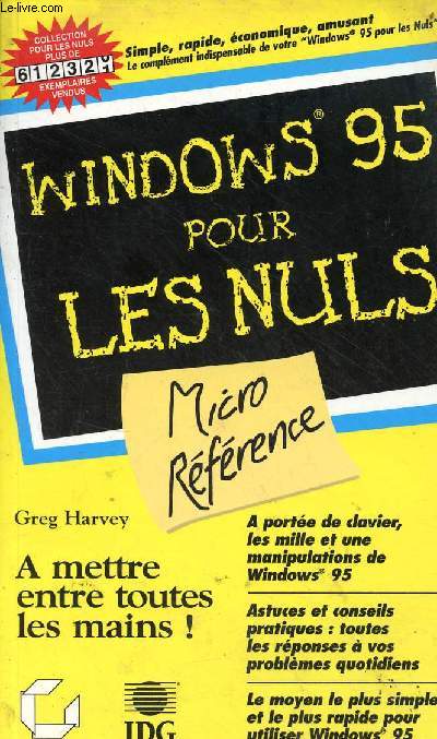 Windows 95 micro-rfrence pour les nuls - Collection pour les nuls.