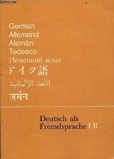 Deutsch als Fremdsprache I B Ergnzungskurs.