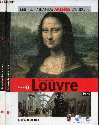 Muse du Louvre Paris - 2 volumes : Partie 1 + Partie 2 - 1 dvd sur 2 (manque dvd partie 1) - Collection les plus grands muses d'europe n1-2.