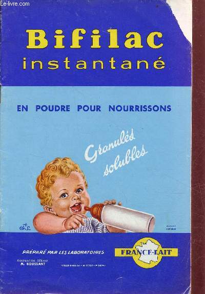 Brochure : Bifilac instantan en poudre pour nourrissons granuls solubles.