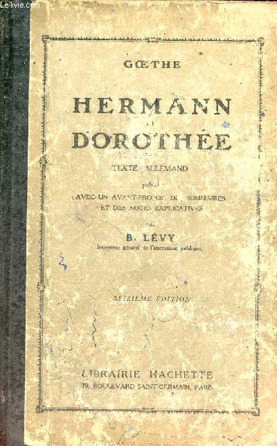 Hermann et Dorothe - 16e dition.