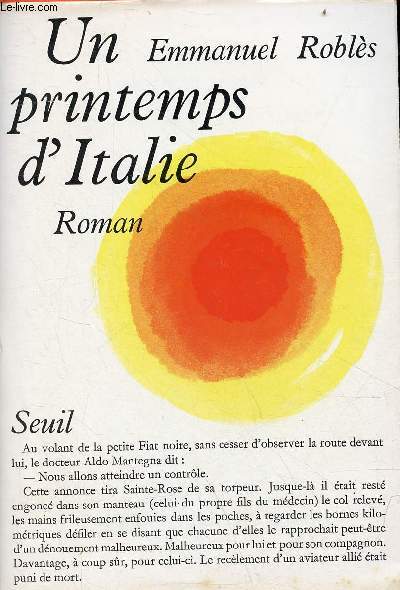 Un printemps d'Italie - roman - Collection Mditerrane.