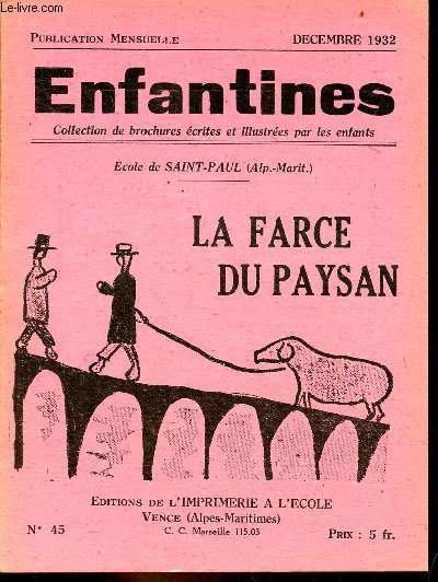 Enfantines n45 dcembre 1932 - La farce du paysan.
