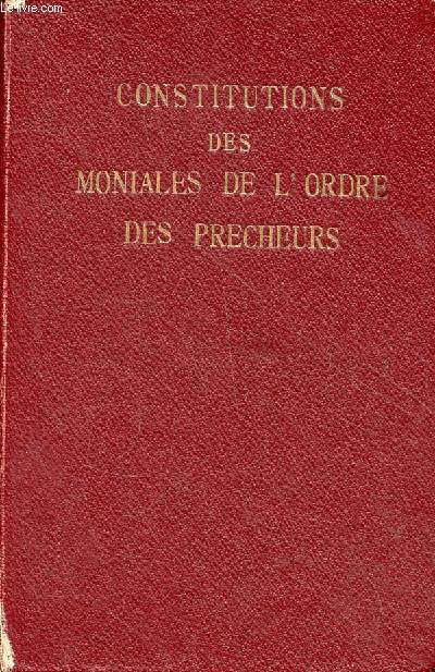 Constitutions des moniales de l'ordre des prcheurs.