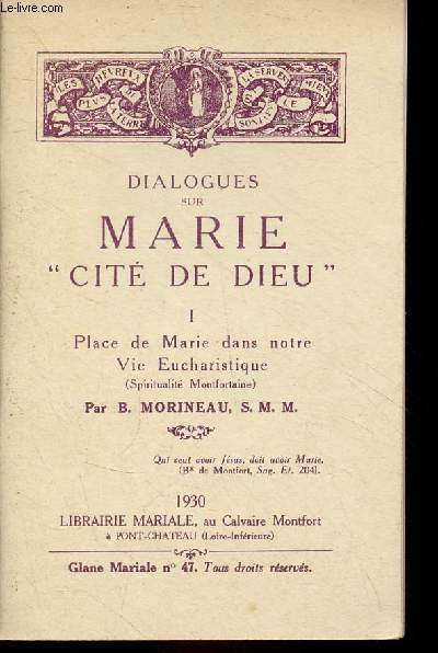 Dialogues sur Marie 