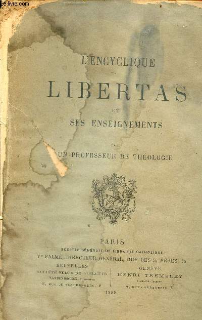 L'encyclique libertas et ses enseignements.