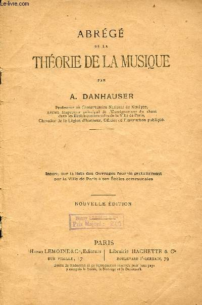 Abrg de la thorie de la musique - Nouvelle dition (45e).