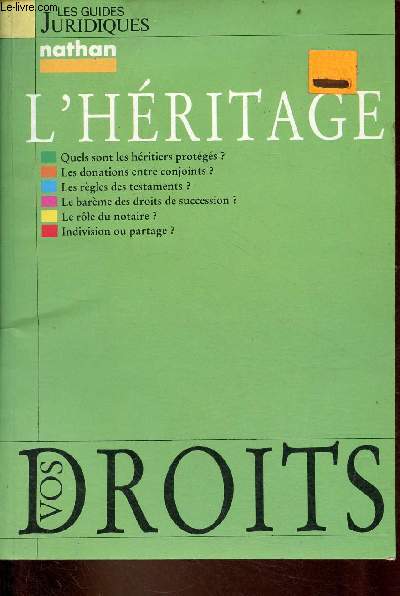 L'Hritage - Collection les guides juridiques.