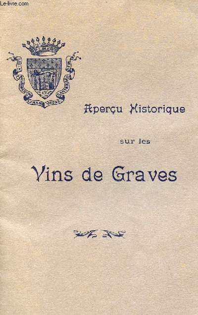 Aperu historique sur les vins de Graves.