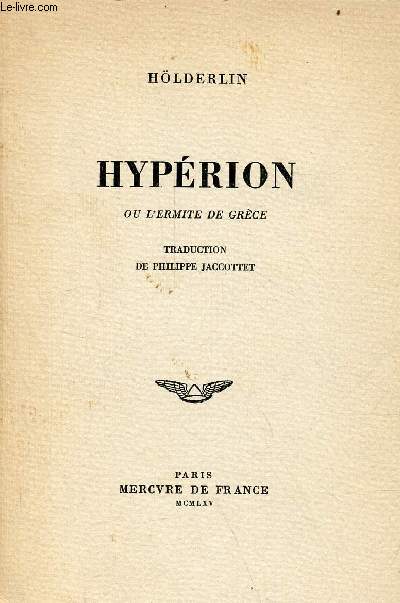 Hyprion ou l'ermite de Grce.