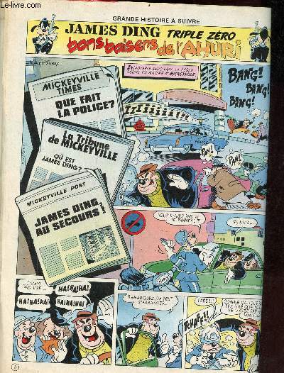 Donald Magazine - Bons baisers de l'ahuri - suspense pour un bb - le fantme rouge - la tte et les bras - Picsou sans un sou - un pique nique pratique - le mermoz : une ville flottante - un nouveau tarzan pour les lphants.