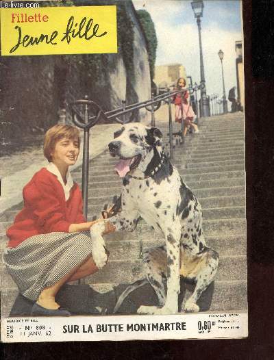 Fillette jeune fille n808 11 janvier 1962 - Les deux arabelle - Lili  chantalouette - la fte du loch-ness - lingerie de janvier - cent un dalmatiens - une fille et une guitare - pauvre aggie ! - annyvonne et le bel inconnu - on demande une espionne.