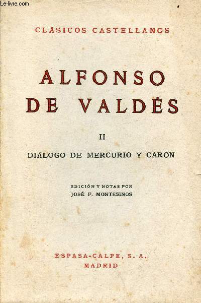 Dialogo de mercurio y caron II - Clasicos Castellanos.