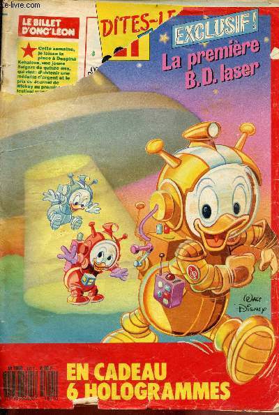 Donald magazine - Fantome et le tableau noir - le comble de l'horreur - Mickey chez les givrs - l'ile du futur - par l'odeur allchs - un clair de gnie - jacky de A  Z -  l'intrieur d'une fourmilire - la magie du laser.