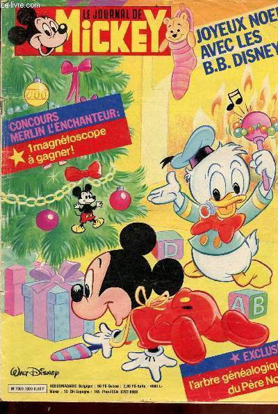 Le journal de Mickey - Eh bien , chantez maintenant ! - bon pied, bon oeil - ce boulot n'est pas un cadeau - Basil dtective priv (fin) - petit papa grand loup - l'arbre gnalogique du pre nol - l'cole des romains - la Villette ...