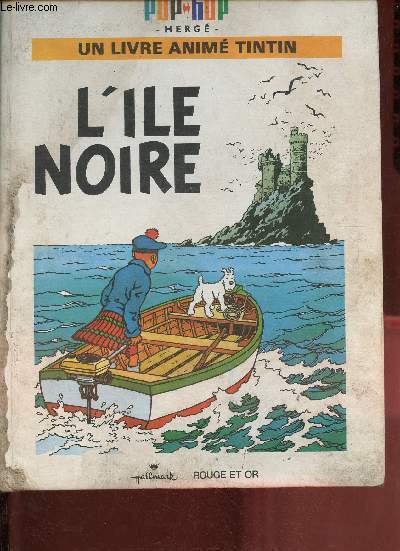 L'ile Noire - Un livre anim Tintin - pop-hop.