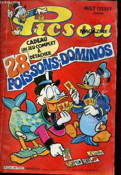 Picsou magazine n146 avril 1984 - Picsou et les dauphins pcheurs - le hiawacode - le rbulle - dingo et le client distrait - l'indice cach une enqute du commissaire Lafouille - les nouveaux cracks de la vido - Mickey et le mystre de la base ...