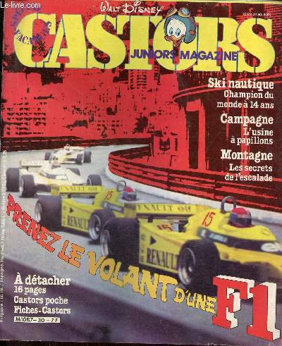 Castors juniors magazine - L'escalade un savant quiliber - mouill le cormoran mais ... - la ferme des papillons - couleurs et fracheur dans les verres - une moissonneuse - pilotez avec nous une formule 1 - les grands circuits du monde - carte solaire..